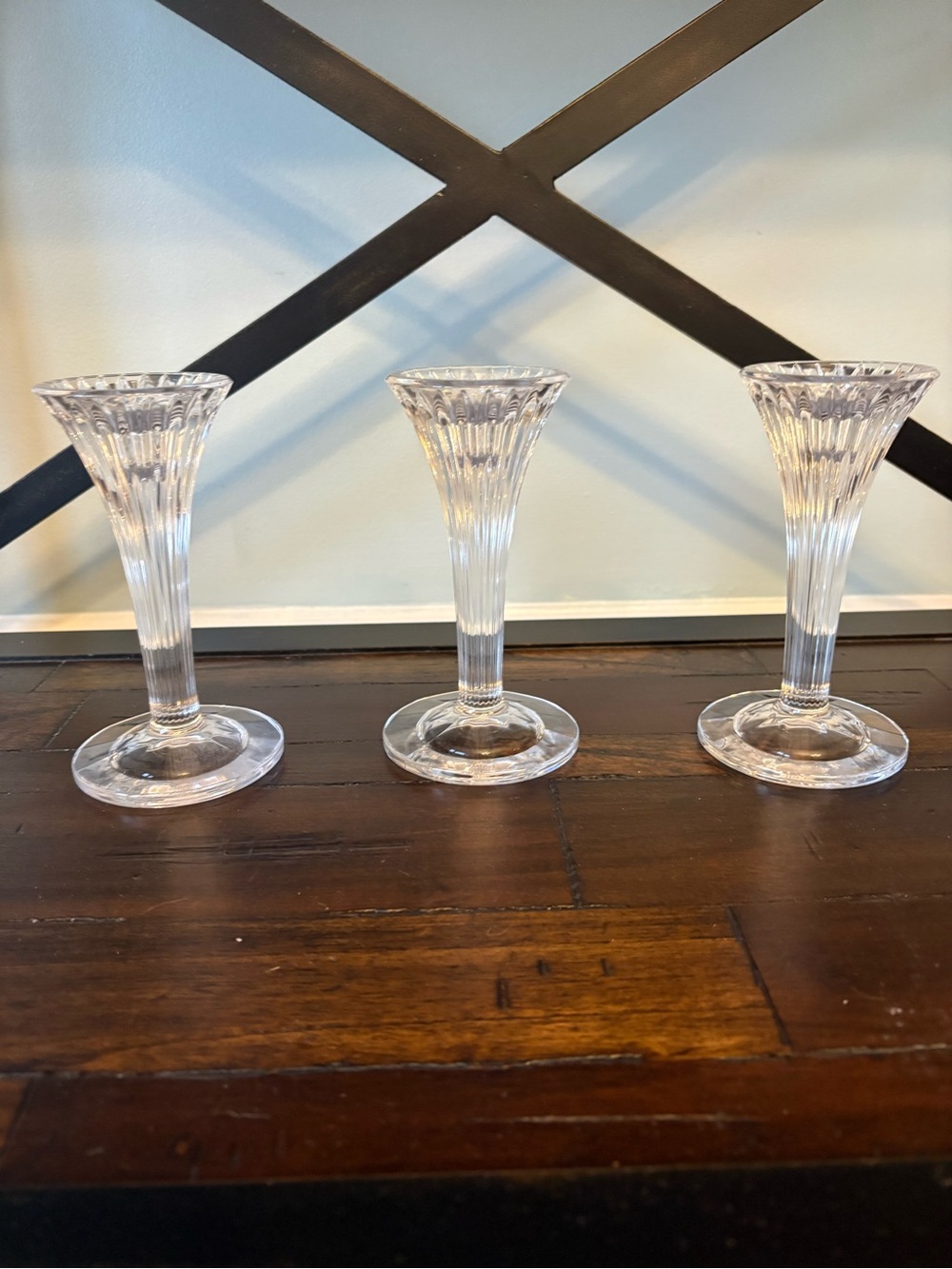Marquis by Waterford Crystal Candle Holders - Set of 3
